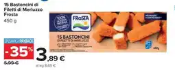 Carrefour Iper 15 Bastoncini di Filetti di Merluzzo Frosta offerta