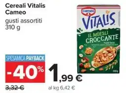Carrefour Iper Cereali Vitalis Cameo offerta