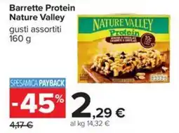 Carrefour Iper Barrette Protein Nature Valley offerta