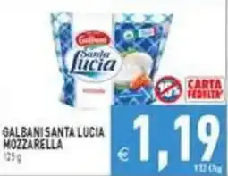 Pim Supermercati Galbani Santa Lucia Mozzarella offerta
