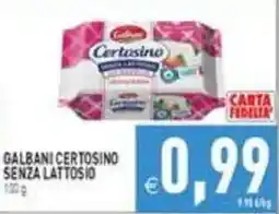 Pim Supermercati Galbani Certosino senza lattosio offerta