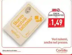Pim Supermercati Burro senza lattosio Consilia offerta