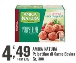 Conté Supermercati Amica Natura Polpette di Carne Bovina offerta