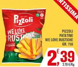 Conté Supermercati Pizzoli patatine we love rustiche offerta