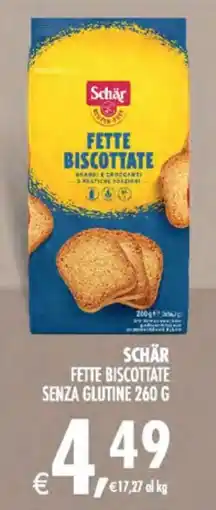 Deco Superstore Schär Fette Biscottate Senza Glutine offerta
