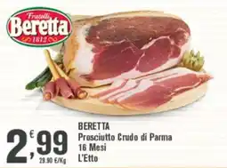 Conté Supermercati Beretta Prosciutto Crudo di Parma offerta