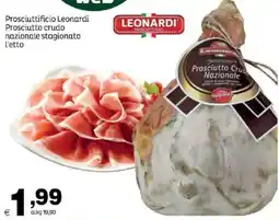 Elite Prosciuttificio Leonardi Prosciutto crudo nazionale stagionato offerta