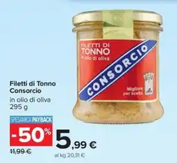 Carrefour Iper Filetti di Tonno Consorcio offerta