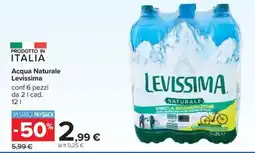 Carrefour Iper Acqua Naturale Levissima offerta