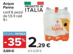Carrefour Iper Acqua Panna offerta