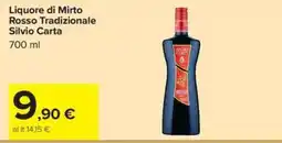 Carrefour Iper Liquore di Mirto Rosso Tradizionale Silvio Carta offerta