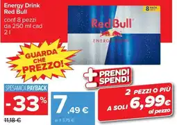 Carrefour Iper Energy Drink Red Bull offerta