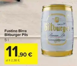Carrefour Iper Fustino Birra Bitburger Pils offerta