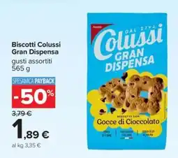 Carrefour Iper Biscotti Colussi Gran Dispensa offerta