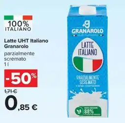 Carrefour Iper Latte UHT Italiano Granarolo parzialmente scremato offerta