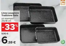 Carrefour Iper Linea Lasagnere Tradizione Italia alluflon offerta