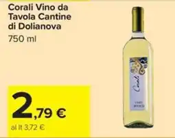 Carrefour Iper Corali Vino da Tavola offerta