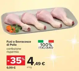 Carrefour Iper Fusi o Sovracosce di Pollo offerta