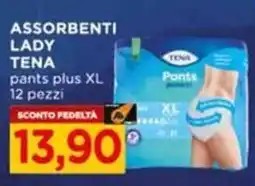 Alì Supermercati Assorbenti lady Tena pants plus XL offerta