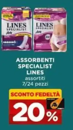 Alì Supermercati Assorbenti specialist Lines offerta