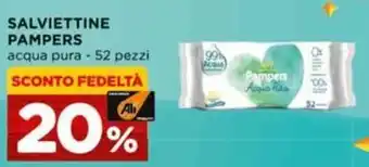 Salviettine Pampers acqua pura