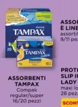 Alì Supermercati Assorbenti Tampax Compak offerta