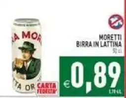 Pim Supermercati Moretti birra in lattina offerta