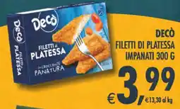 Deco Iperstore Decò filetti di platessa offerta