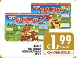 Deco Supermercati Cameo Muu Muu Mini Cioccolato/Vaniglia offerta