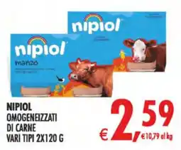 Deco Supermercati Nipiol omogeneizzati di carne offerta