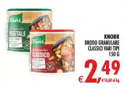 Deco Supermercati Knorr brodo granulare classici vari tipi offerta