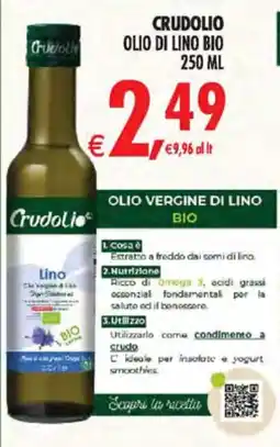 Deco Iperstore Crudolio olio di lino bio offerta