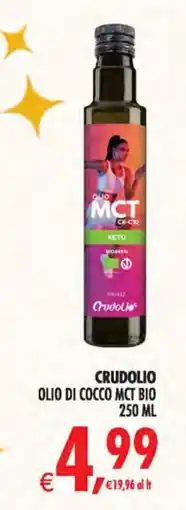 Deco Iperstore Olio di cocco MCT bio Crudolio offerta