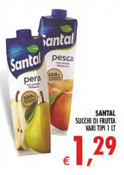 Deco Supermercati Santal succhi di frutta offerta