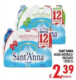 Deco Supermercati Sant'Anna acqua naturale/frizzante offerta