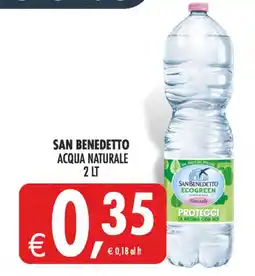 Deco Supermercati San Benedetto acqua naturale offerta