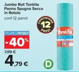 Carrefour Iper Panno Spugna Secco Tonkita offerta