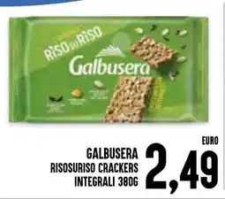 Al Discount Galbusera Risosuriso Crackers Integrali offerta