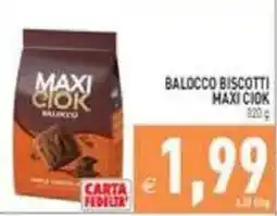 Pim Supermercati Balocco biscotti maxi ciok offerta