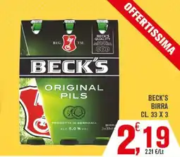 Conté Supermercati Beck's birra offerta