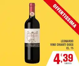 Conté Supermercati Leonardo Vino Chianti DOCG offerta