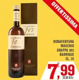 Conté Supermercati La Grappa 903 Barrique Bonaventura Maschio offerta