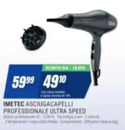 Leonardelli Imetec asciugacapelli professionale ultra speed offerta