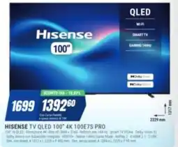 Leonardelli Hisense TV QLED 100" 4K 100E7S PRO offerta
