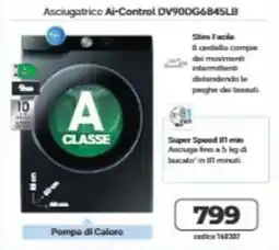 Elettrosintesi Asciugatrice Ai-Control offerta