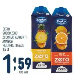 Gruppo Pascar Derby succo zero ananas offerta