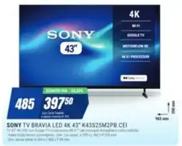 Leonardelli Sony TV Bravia LED 4K 43" offerta