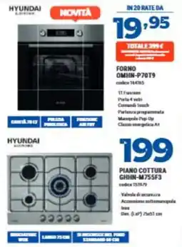 Elettrosintesi Forno Hyundai OMHN-P70T9 offerta