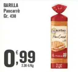 Conté Supermercati Barilla Pancarrè offerta