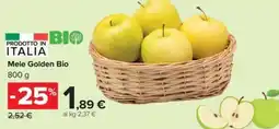 Carrefour Iper Mele Golden Bio offerta